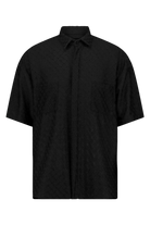 The Black Dentelle Shirt (front)