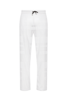 The White Plissé Pant (front)