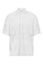 The White Plissé Shirt (front)
